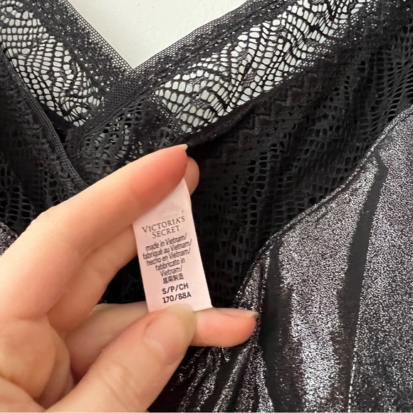 NWT VS Slinky Silver Slip Dress Size S - Picture 4 of 6